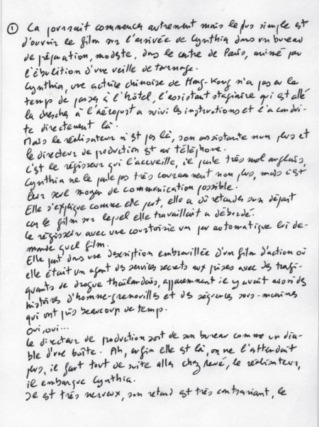 Olivier Assayas - entretien - 3e partie - script  Irma Vep